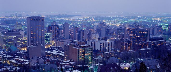 Evening cityscape
